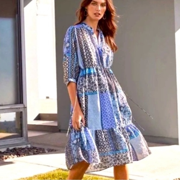 Johnny Was Dresses & Skirts - Johnny Was Marrakesh Drawstring Midi Dress